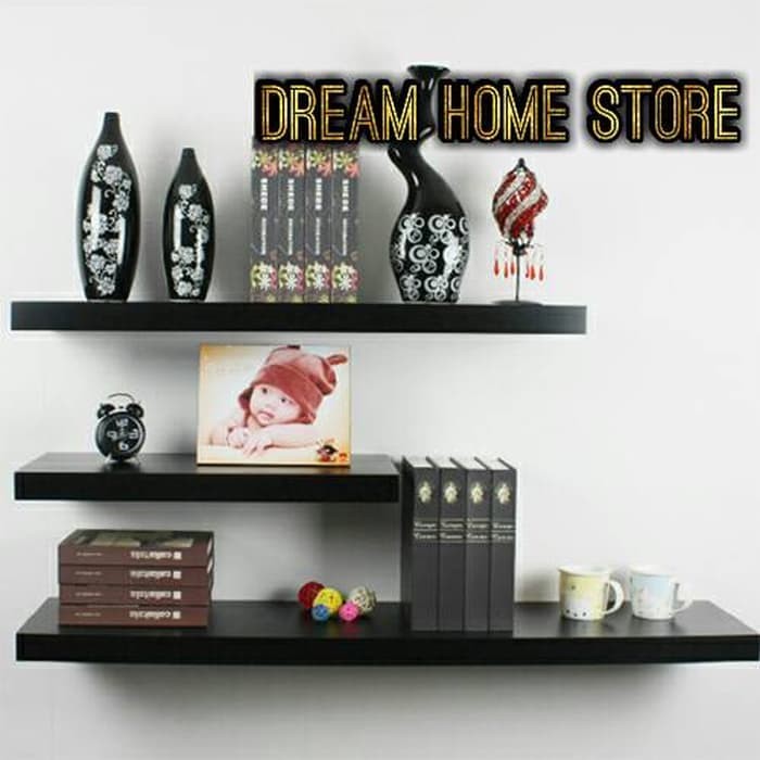 Rak Dinding 1 Set 3Buah Floating Shelf